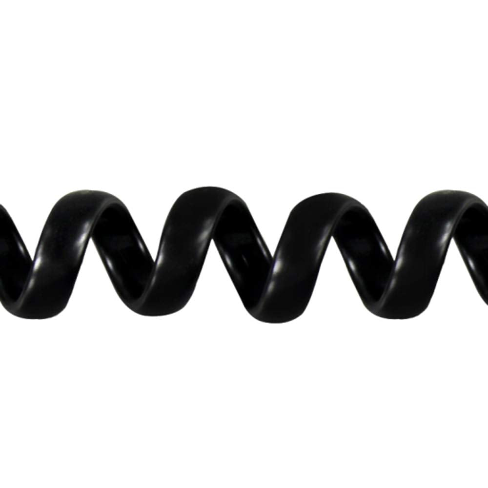 Saisn Telephone Handset Cord Modular Coiled Phone Curly Cable (15 Feet, Black)