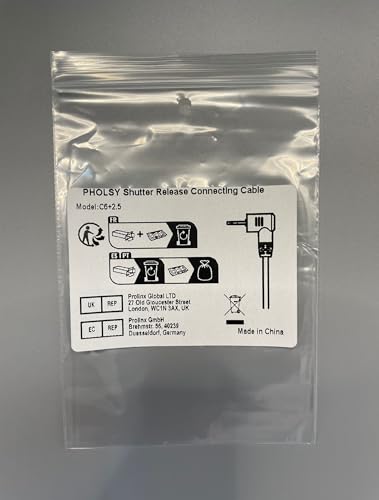 Pholsy 2.5Mm C6 Off-Camera Remote Cable Compatible With Canon Eosr Rp R6 Ra 90D 250D 200D 850D Sx70Hs; For Olympus E-M1X E-M1 Ii