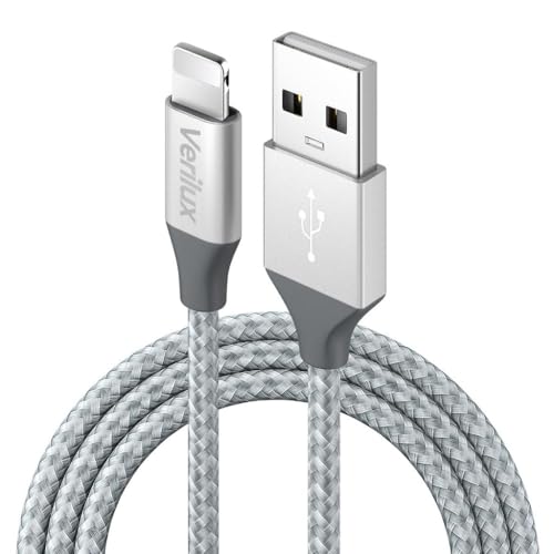 Verilux 10Ft/3M Usb A To LightNing Cable For Iphone, 18W/3A Type A To LightNing Cable Fast Charging, 480Mbps Data Sync Braided