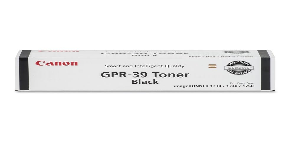 Canon (Gpr 39 Imagerunner 1730 Black Oem Toner Standard Yield (15,100 Yield)