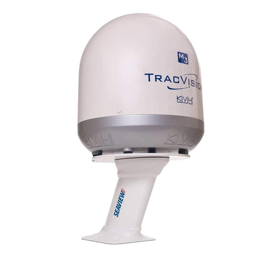 Seaview Forward Rake 10'' Tall Radar Mount, White, Pmf 107 M1