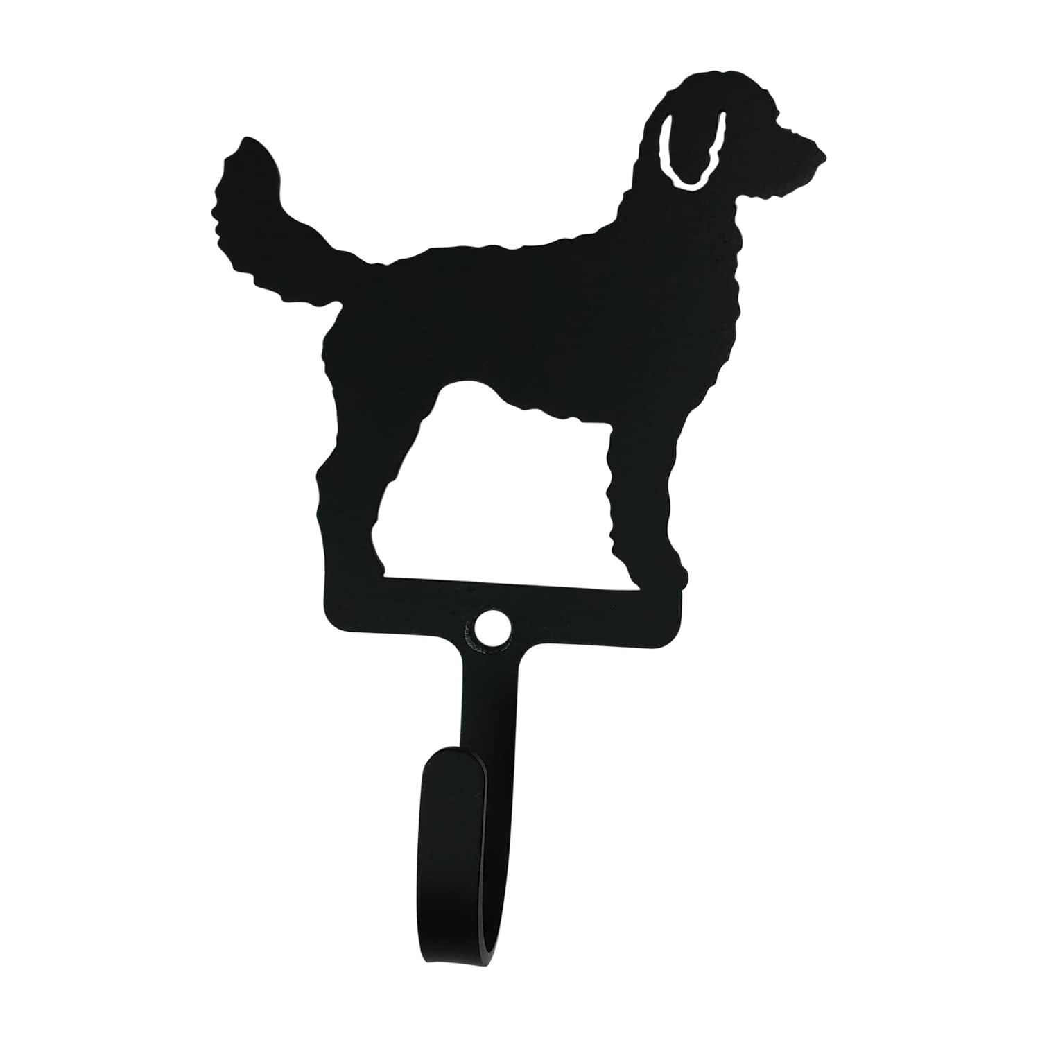 Village Wrought Iron Doodle Dog Wall Hook Decorative Small