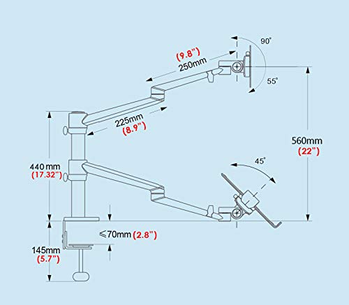 MagicHold Adjustable 3 in 1 Stand for Laptop, Monitor, Tablet, 360 Rotating, Height Adjustable, VESA Standard