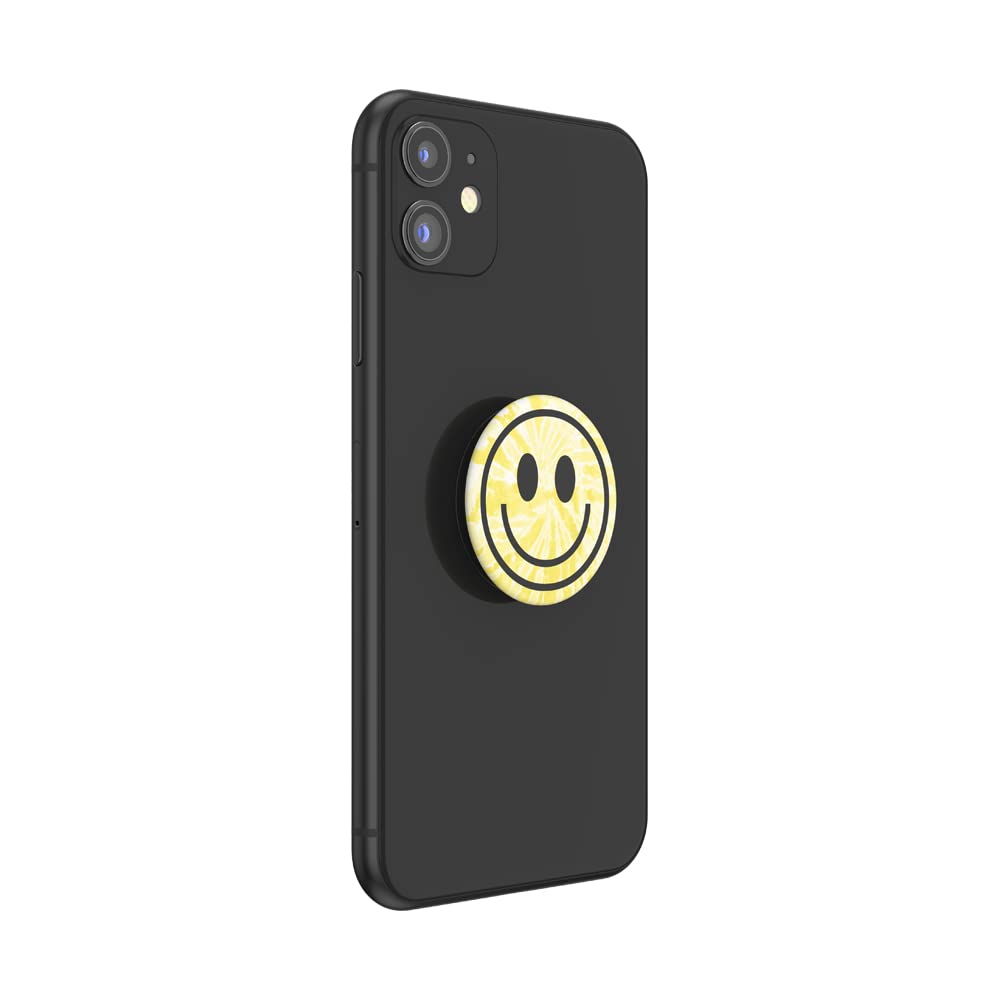 Popsockets Phone Grip With Expanding Kickstand, Tie Dye Smiley