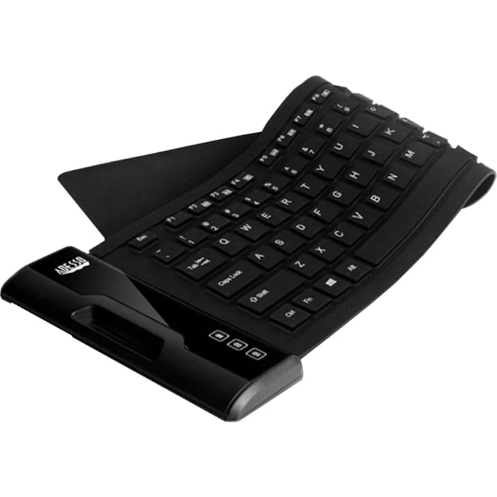 Adesso Slimtouch 232 Antimicrobial Waterproof Flexible Keyboard For Windows 8/7/Vista/Xp/2000 (Akb 232Ub), Black
