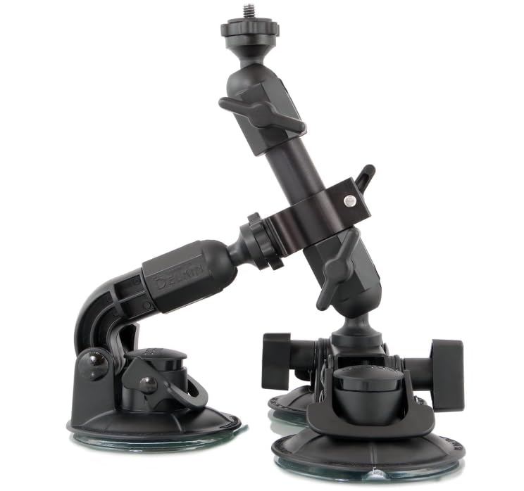 Delkin Devices Fat Gecko Triple Suction Camera Mount (Ddmnt) ,Black