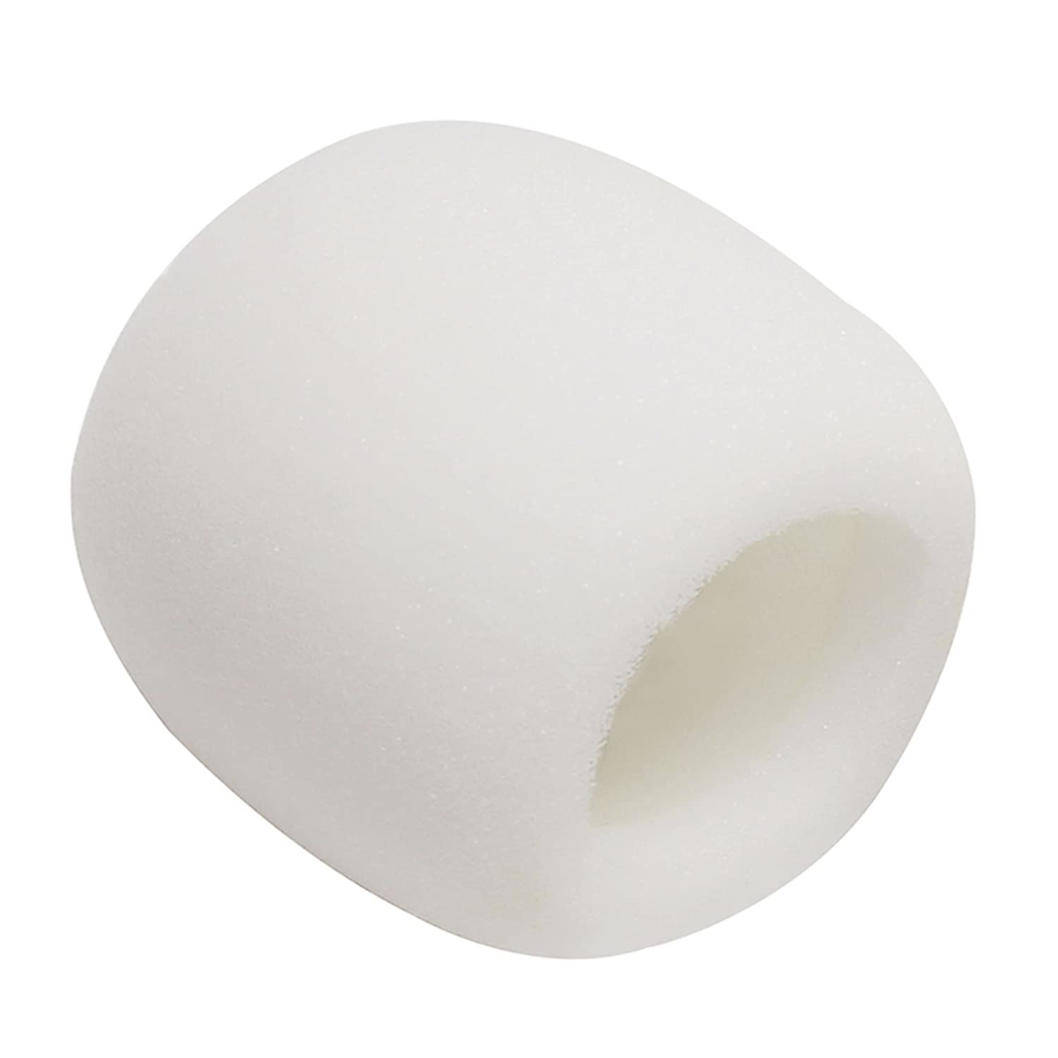 Fielect 5Pcs Microphone Cover Sponge Foam Mic Cover Handheld Microphone Windscreen Shield Protector Mic Foam Filter Cover White For Karaoke Dj, Ktv, Broadcasting