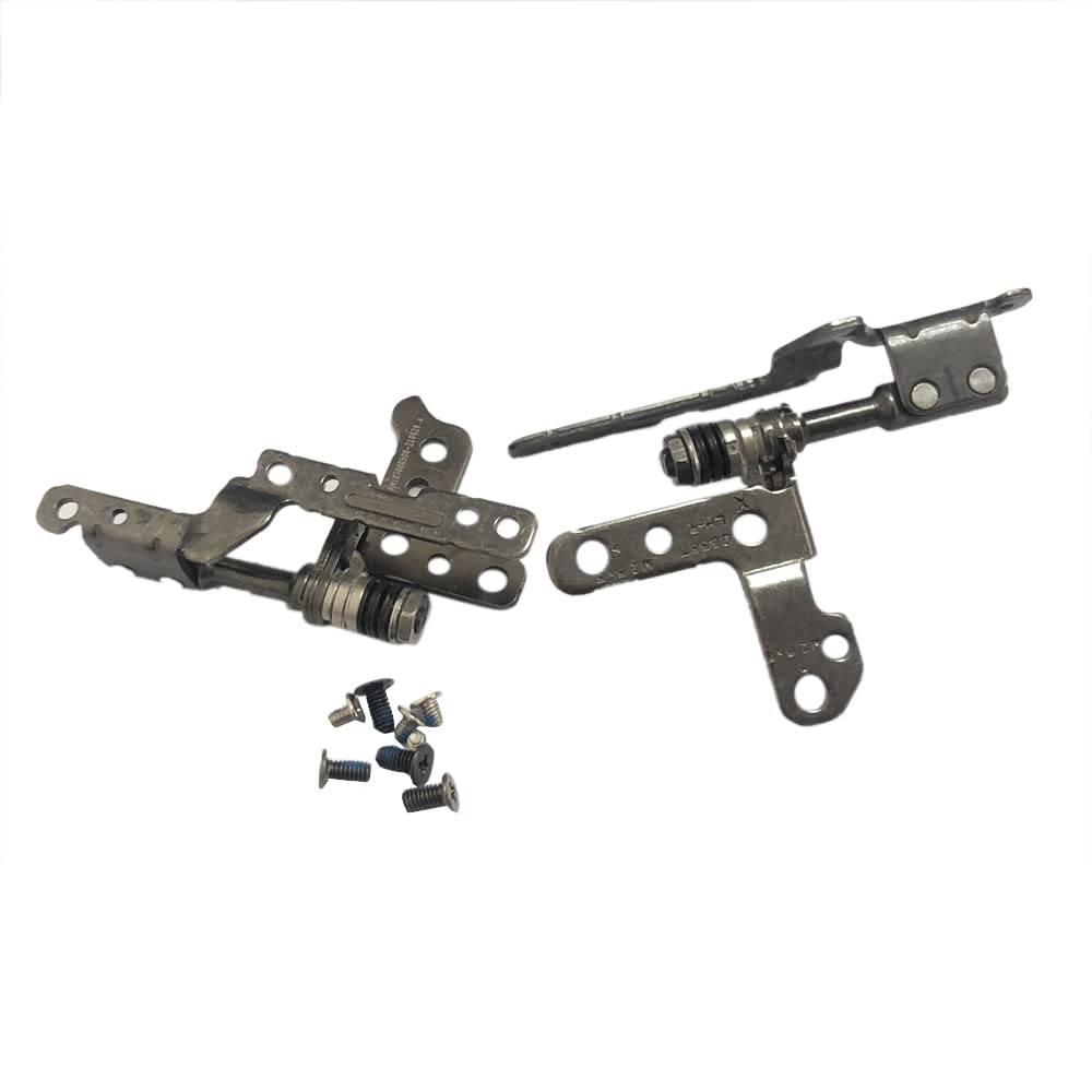 Zahara Lcd Screen Hinges Left + Right Set With 8 Screws Replacement For Lenovo Ideapad 5 15Iil05 81Yk /5 15Are05 81Yq /5 15Itl05