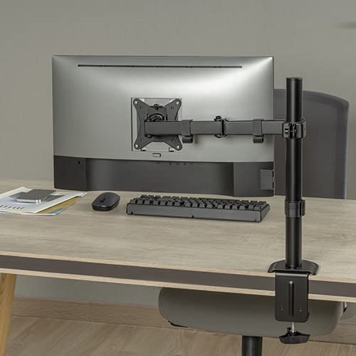 Jin Office Height Adjustable Monitor Stand Mount | Supports 1332 Screens| 9Kg Weight Capacity | Metal Black Powder Coated Sing
