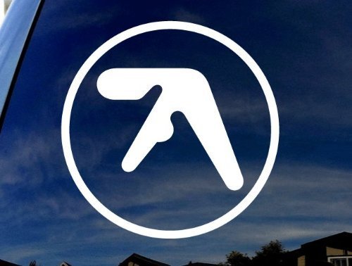 So Cool Stuff Aphex In Circle Vinyl 4'' Tall (Color: White) Decal Laptop Tablet Skateboard Car Sticker