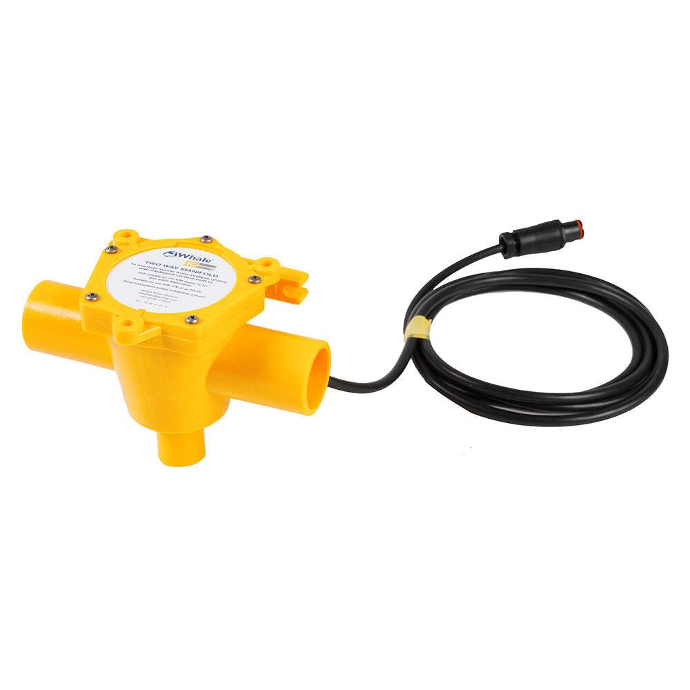 Whale 2-Way Waste Manifold 12' Cable 1-1/2'' Ports,WBAUVB0D7RKM33V
