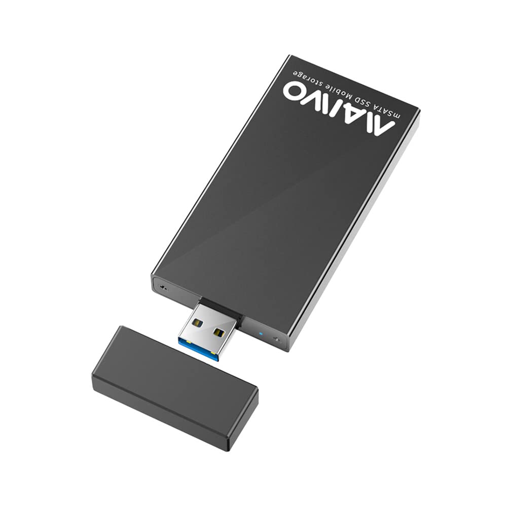 Maiwo Msata Ssd Enclosure, Msata To Usb 3.0 Adapter (No Cable Required) 2Tb Capacity, Msata Hard Drive Reader