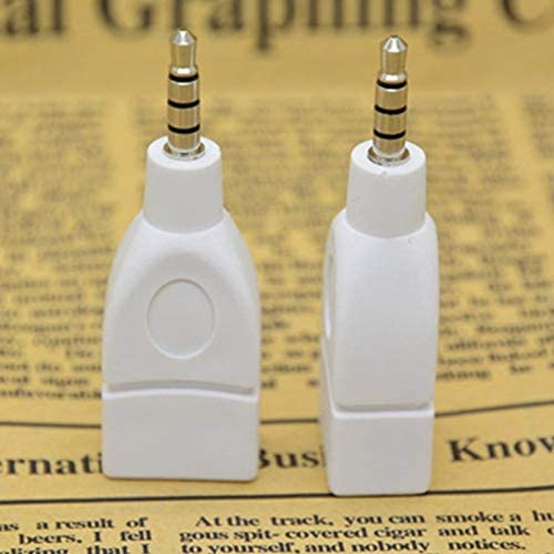 Vizgiz 2 Pack 3.5 To Usb Adapter 3.5Mm Male Jack To Usb 2.0 Female Plug Converter Aux Audio Auto Car Accessories For Input Mp3 F