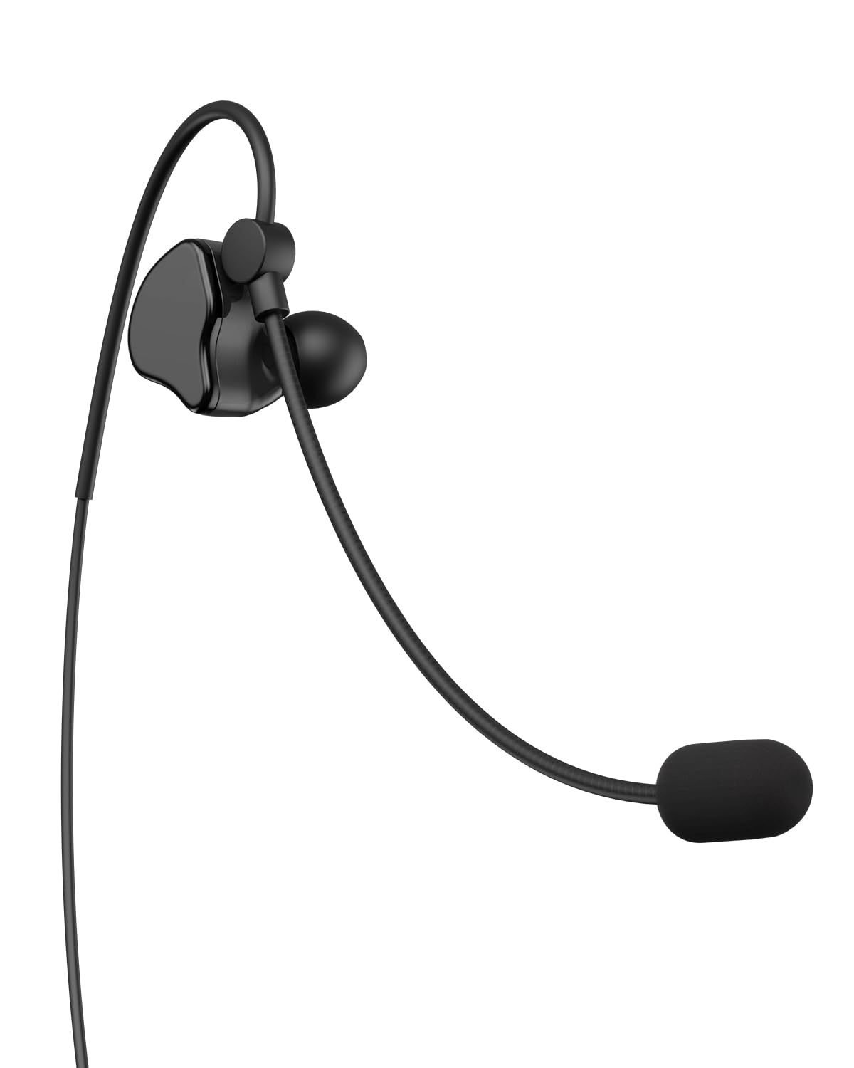 Maxquall Referee Headset Earphone Newly Designed Earpiece Professional 1Pc V6 V4 Fbim Football Arbitro Coach Judger Arbitration Earhook Soccer Headset(1Pc R Earpiece)