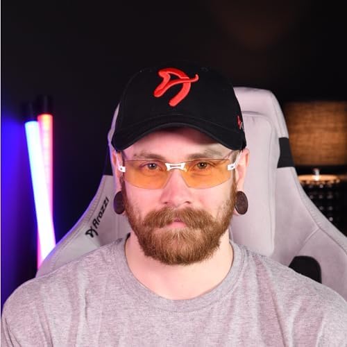 Arozzi Visione Vx-600 Computer Gaming Glasses - Anti-Glare, Uv And Blue Light Protection, Eye Strain Relief, Comfortable Gaming,