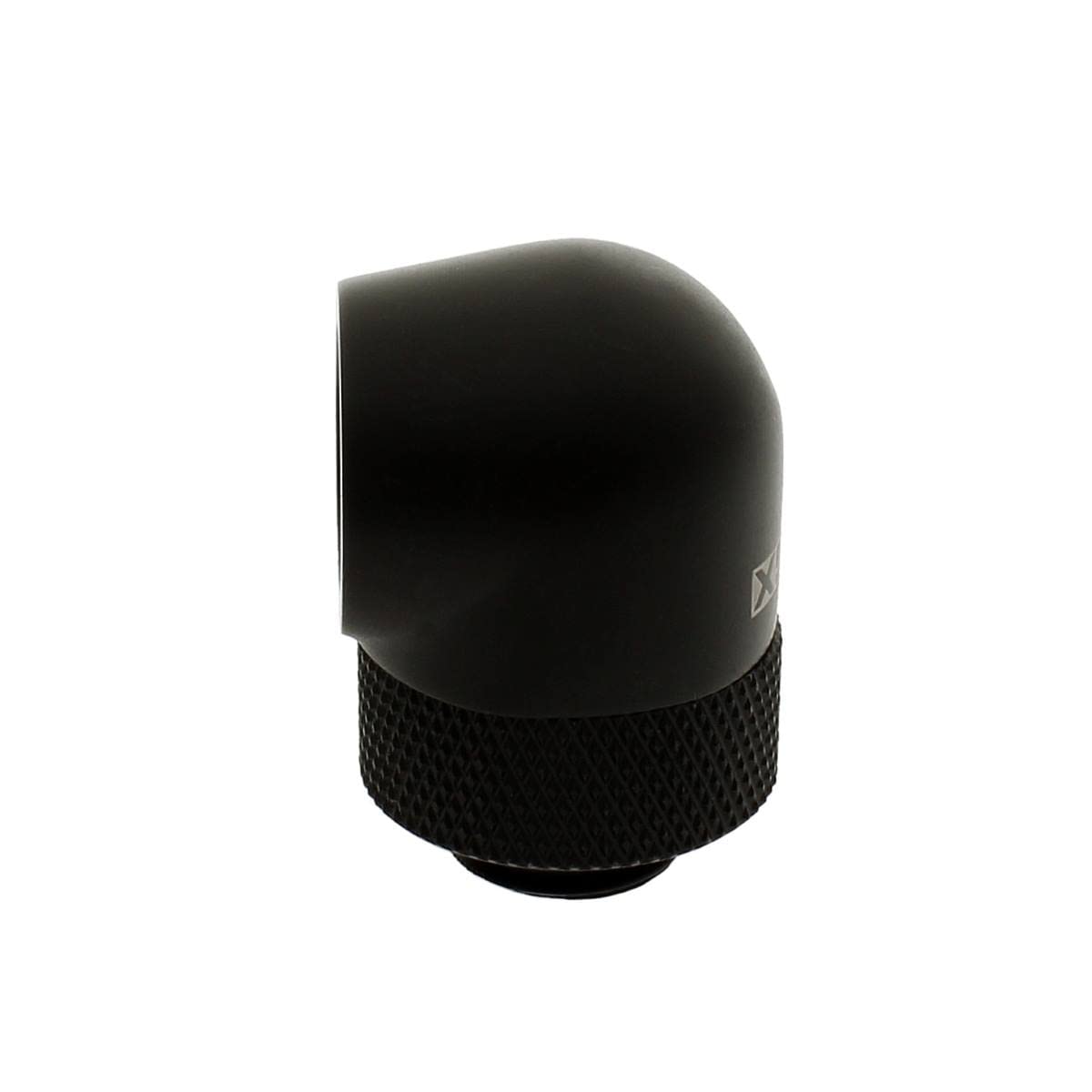 Xspc G1/4'' 90 Degree Rotary Fitting V2, Matte Black, 4 Pack