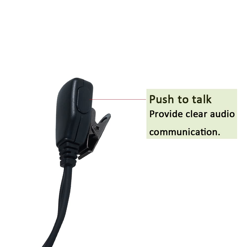 Bvmag Uv 82 Earpiece For Baofeng,Walkie Talkie Earpiece With Mic Ptt For Bf 888S Uv 5R Bf F8Hp Bf F9 Kenwood Tk 2107 Tk 3107 H77