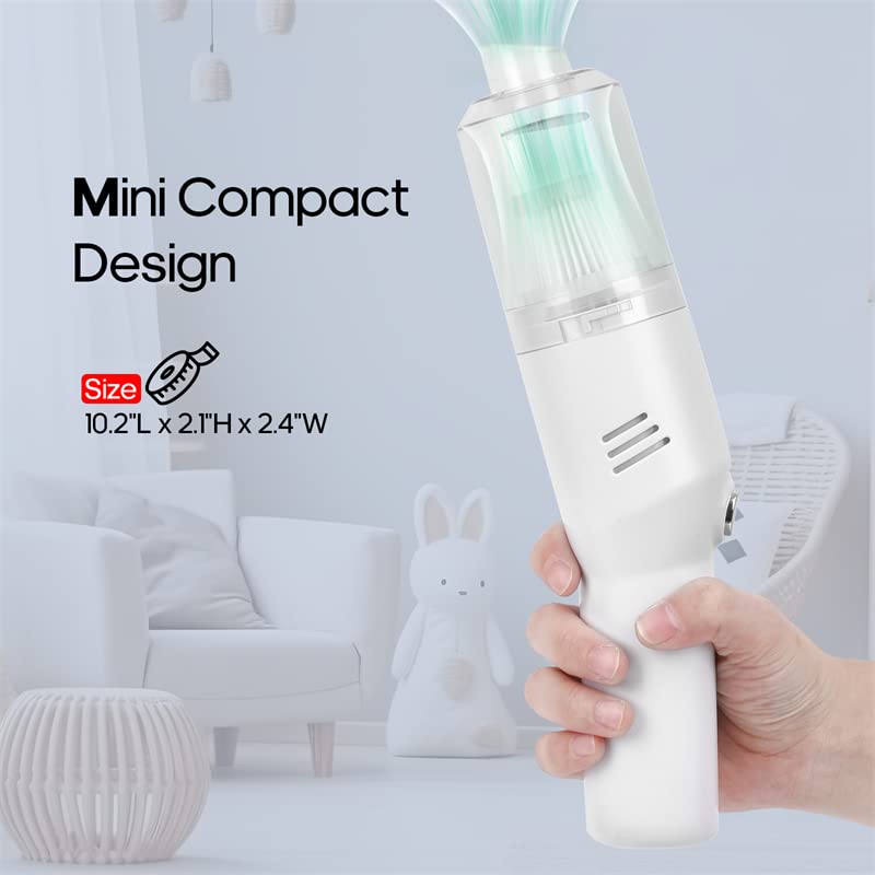 Auloea Wireless Mini Car Vacuum Cleaner(400G) Portable Rechargeable,Handheld Vacuums, Mini But Mighty Dust Busters Cordless Rech