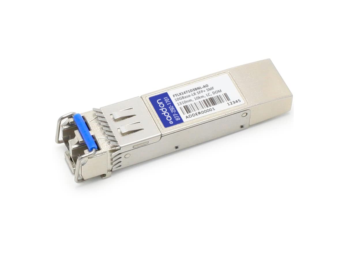 Addon Finisar Ftlx1471D3Bnl Compatible Taa Compliant 10Gbase-Lr Sfp+ Transceiver