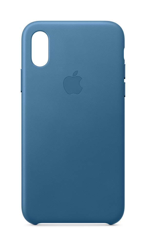 Apple iPhone Xs Leather Case - Cape Cod Blue