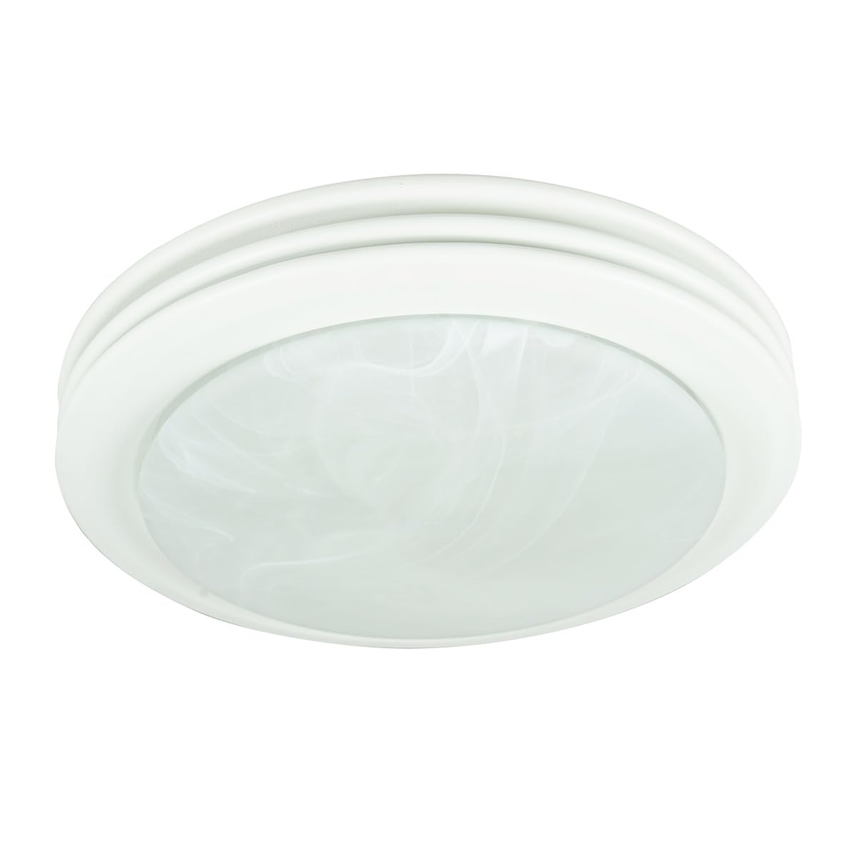 Good Housekeeping Yorkshire (90052) Decorative 80 Cfm 2.5 Sones Bathroom Ventilation Exhaust Fan With Lighting (Satin White)
