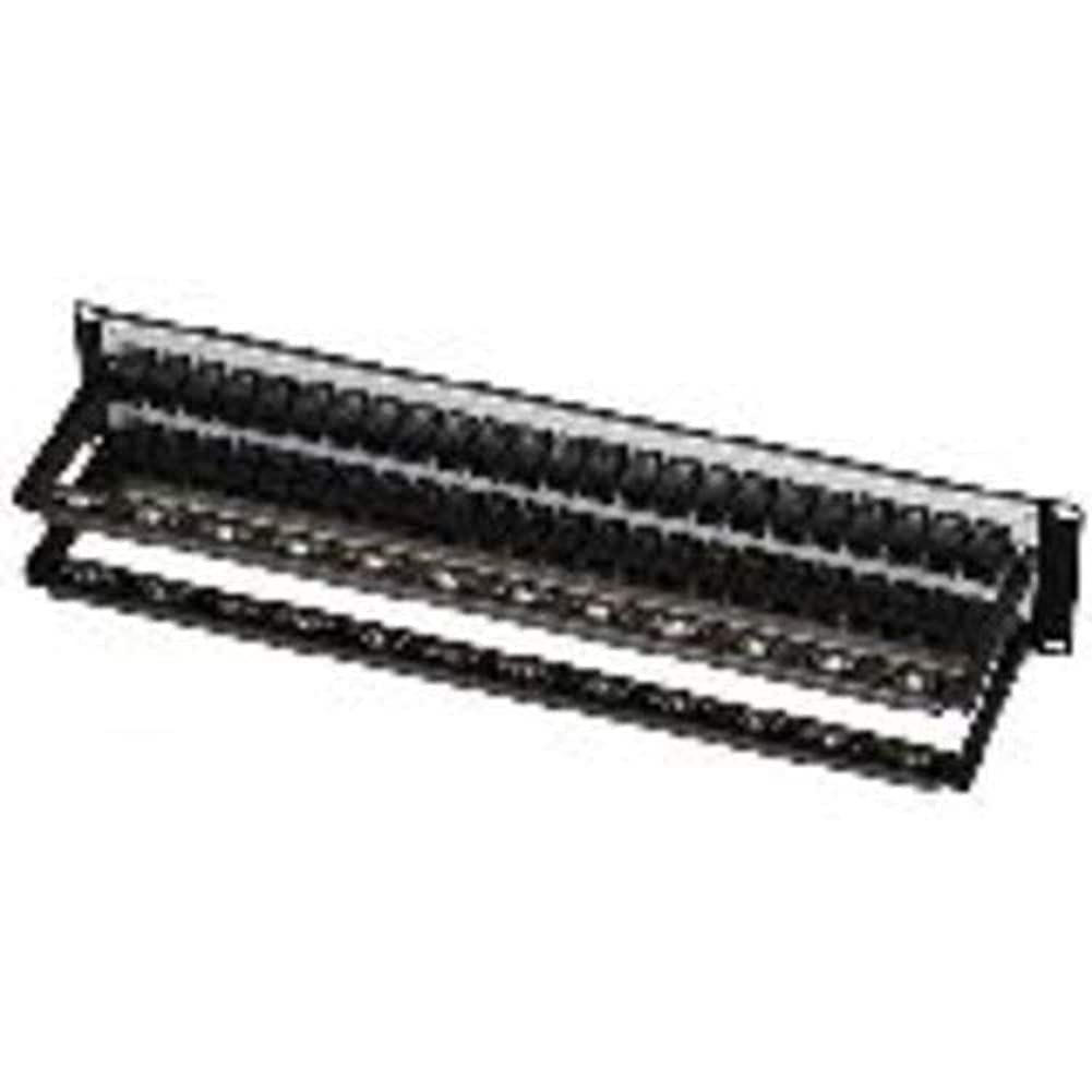 Cat5E Feed-Through Patch Panel - 2U, Shielded, 48-Port