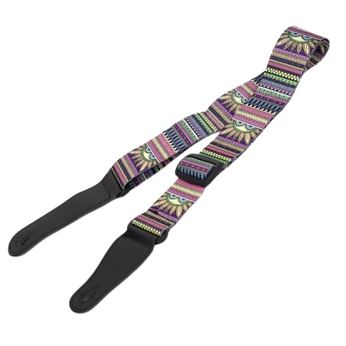 SG Musical Adjustable Ultra Comfortable Belt I Modern Printed Design I for Electric, Acoustic, Bass, Classic Guitar