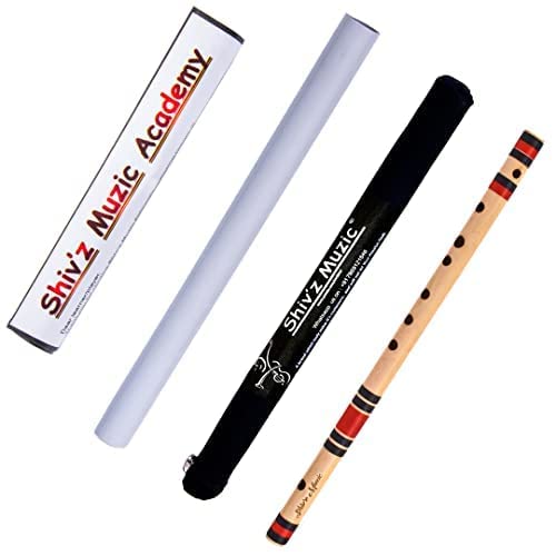 ShivZ Muzic Flute, F Base 28 Inches, With Written Manual & Bag