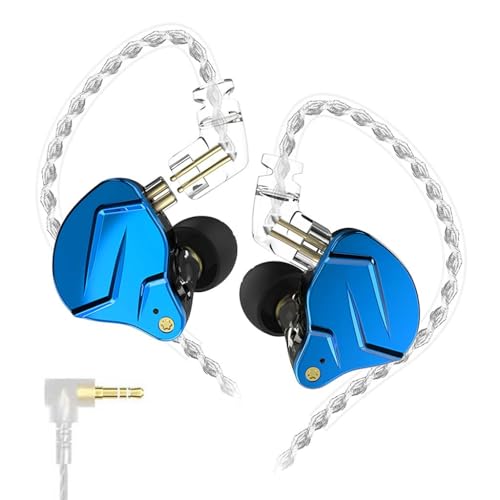 Kz Zsn Pro X InEar Monitor Wired Earphone, 10Mm Hybrid Dynamic Driver Balanced Armature Iem Earbuds With Detachable 4Core Silv
