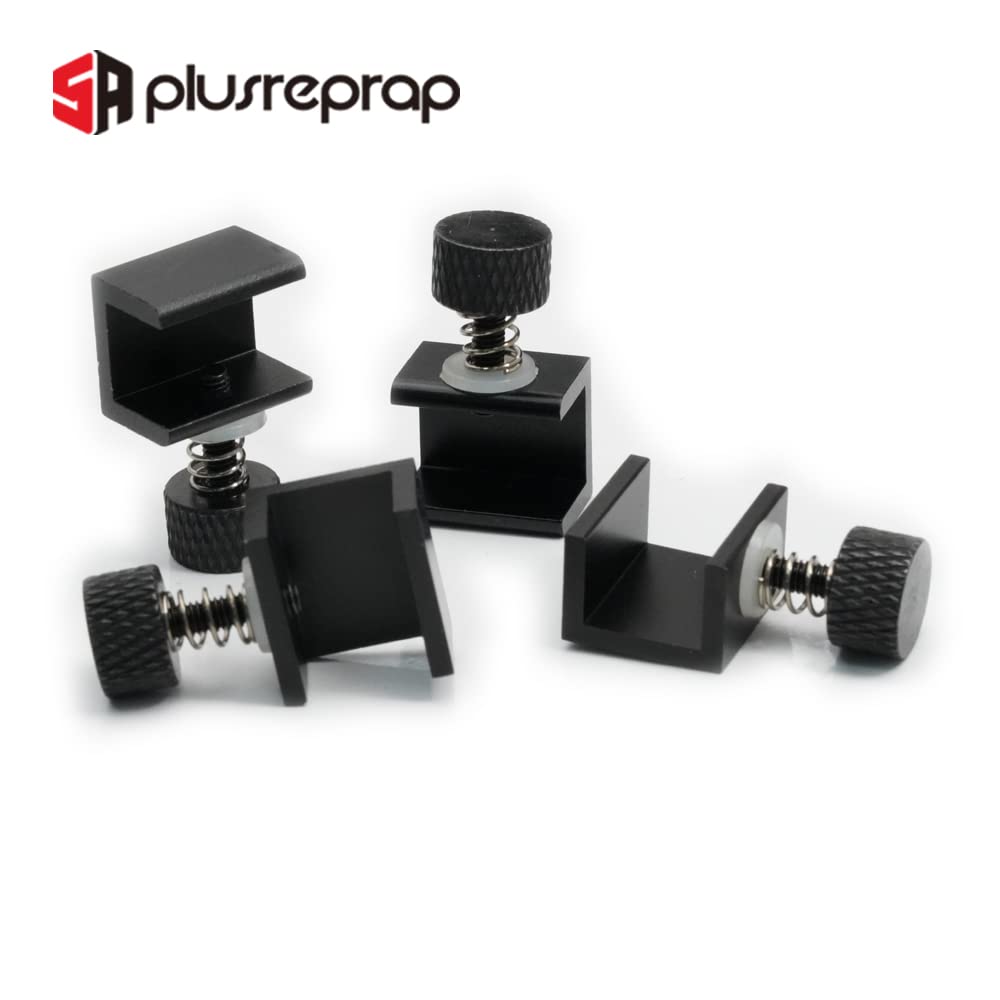 5Aplusreprap 3D Printer Bed Clips, 12Pcs Adjustable Ender 3 Glass Bed Clips For Creality Ender 3 Pro/V2/3S, Ender 5, Cr10/Cr10S