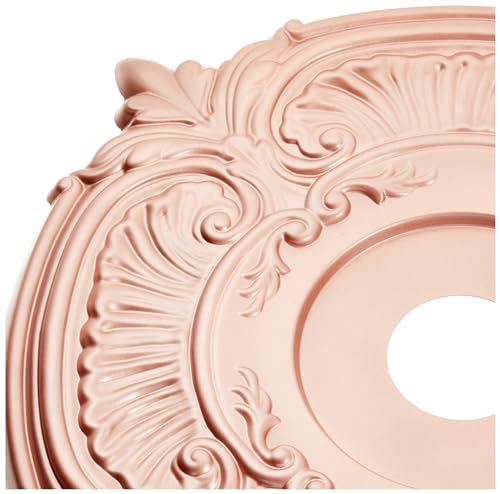 22Od X 3 1/2Id X 1P Attica Thermoformed Pvc Ceiling Medallion (Fits Canopies Up To 7 3/4), Metallic Copper