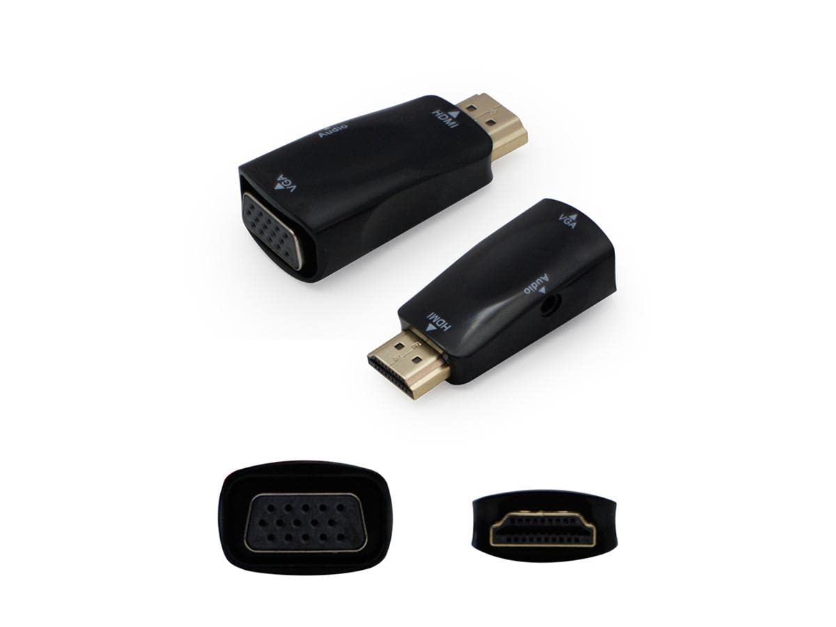 Addon 5 Pack Of-  Left Connector Type Hdmi Male To  Right Connector Type Vga Fem