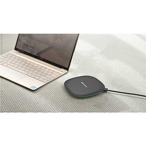 Emerson Wireless 10W Fast Wireless Charger With Breathing Light, Compatible With Iphone Xs Max/Xr/Xs/X/8/8 Plus, Galaxy S10/S10