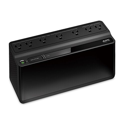 Apc Ups Battery Backup And Surge Protector, 600Va Backup Battery Power Supply, Be600M1 Back-Ups With Usb Charger Port