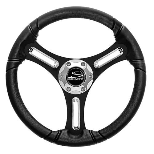 Schmitt Marine Torcello 14'' Wheel - 03 Series - Polyurethane Wheel W/Chrome Spoke Inserts &Amp; Cap - Black Brushed Spokes - 3/,WBAUVB0CVZR4ZNX