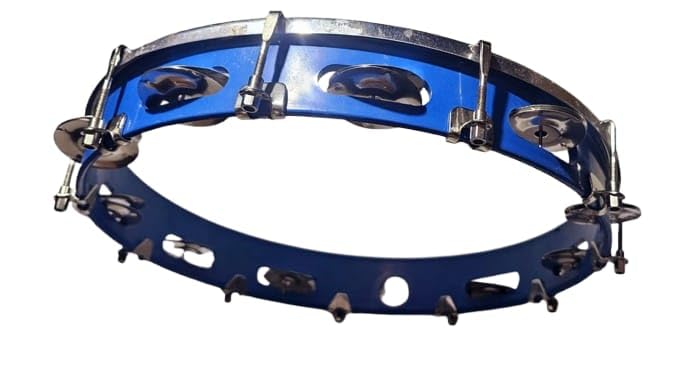 SAI Dafli/Tambourine Random Colour 10 inch Hand Percussion Musical Instrument