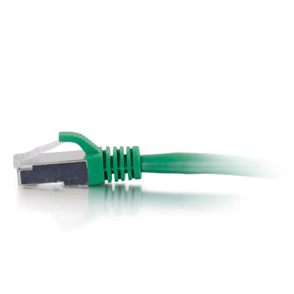 C2G Legrand Cat6 Ethernet Cable, Snagless Shielded Cat6A Patch Cable, Green Network Patch Cable, 8 Foot Snagless Stp Ethernet Ca