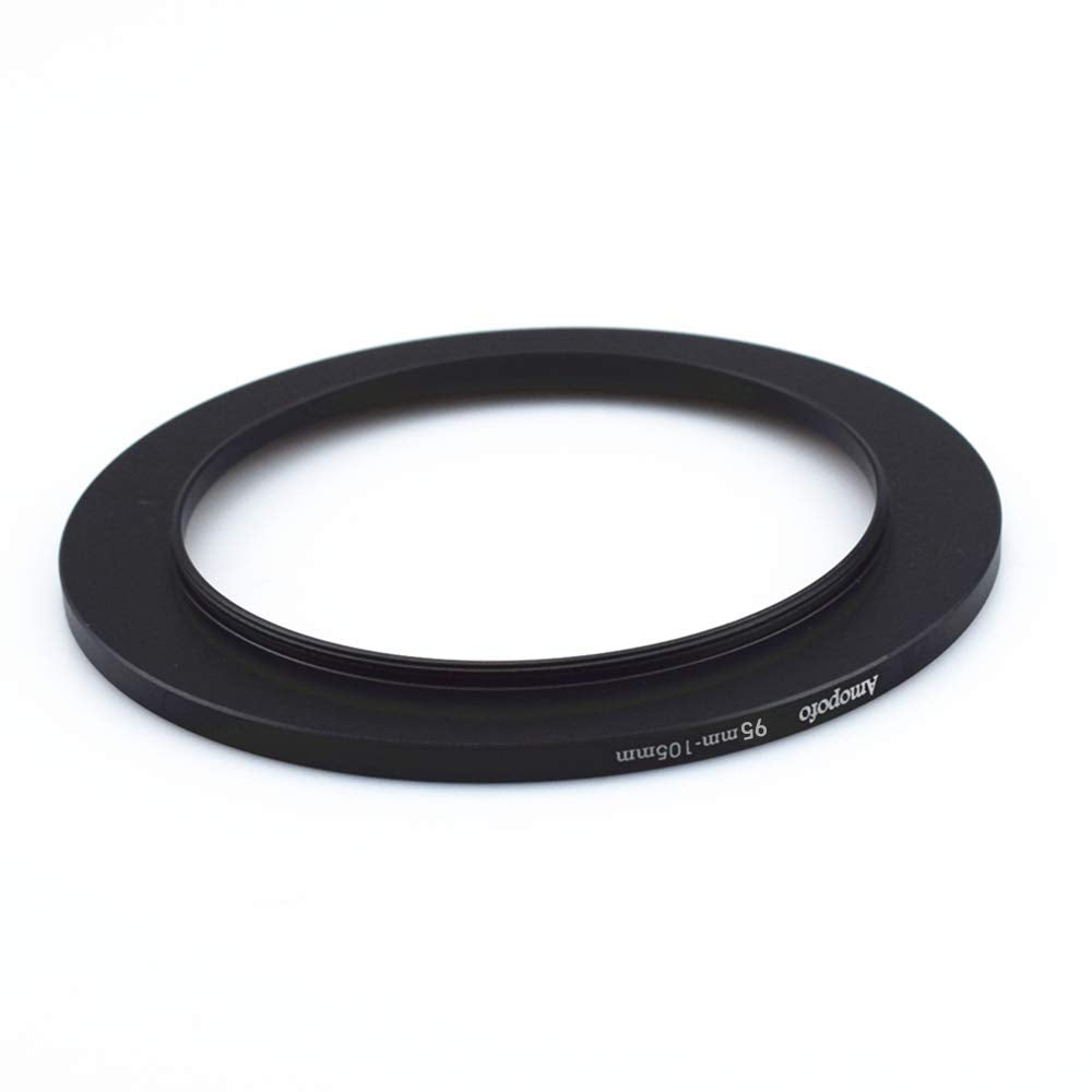 95Mm 105Mm Metal Ring/95Mm To 105Mm Step Up Ring For Filters,Made Of Cnc Machined With Matte Black Electroplated Finish,Compatible With All 95Mm Camera Lenses & 105Mm Accessories