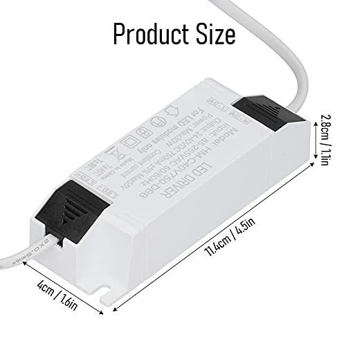 30W Led Driver, Constant Current 750Ma Led Light Transformer, Dc Low Voltage Output Adapter Input Ac85 265V Output Dc24 40V