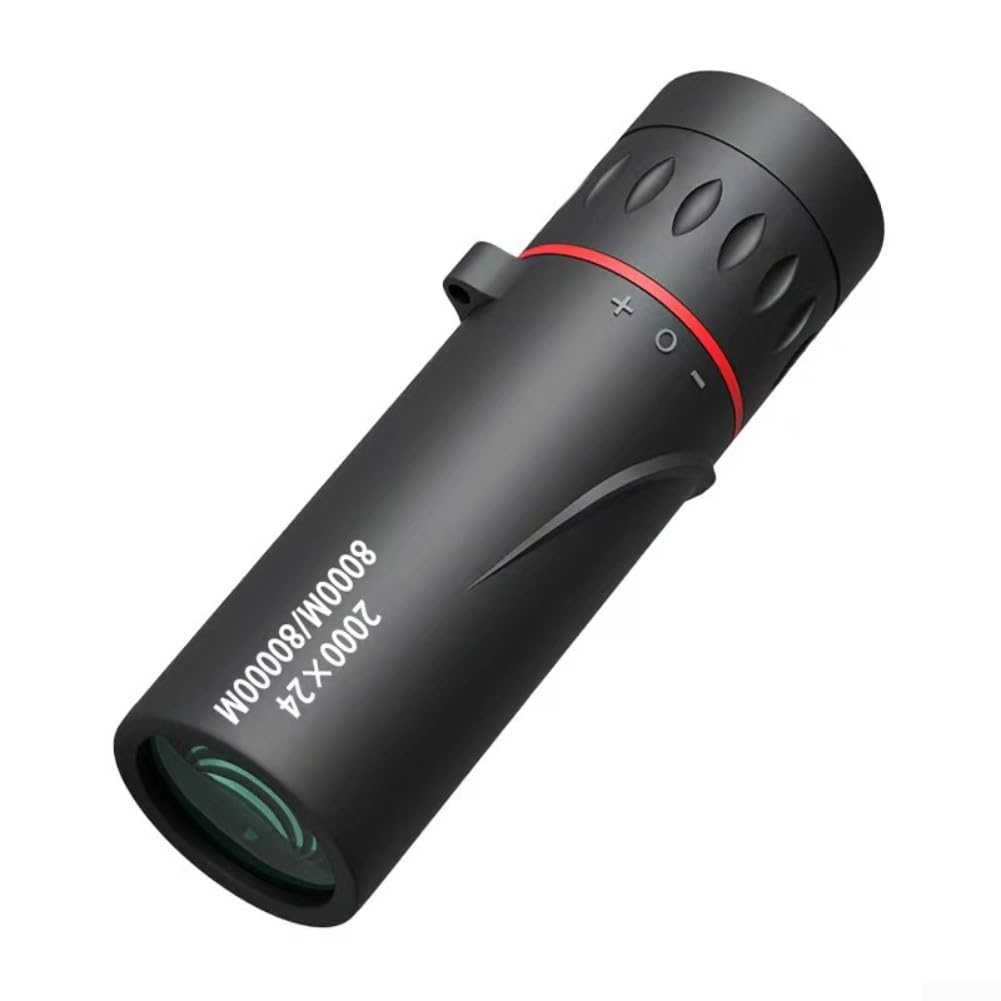 Monocular Telescope with 2000x Magnification and 24mm Lens Waterproof BAK-4 Optics for Outdoor Hiking Camping Hunting Bird Watch