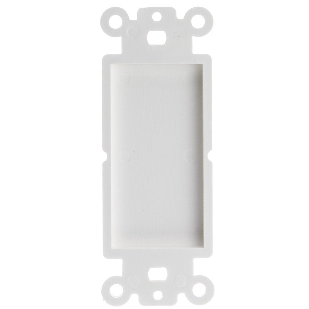 Decora Wall Plate Insert, White, Blank
