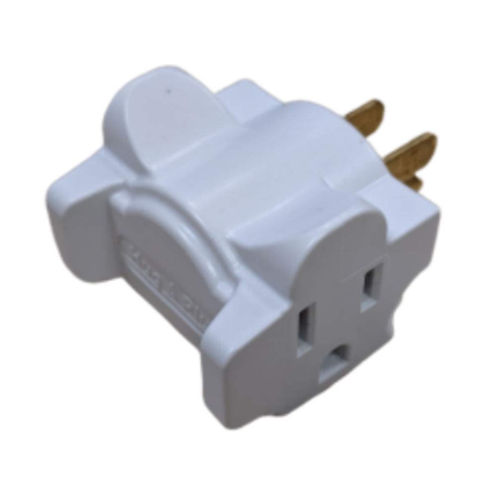 Hug A Plug Dual Outlet Wall Adapter, 6 Pack White