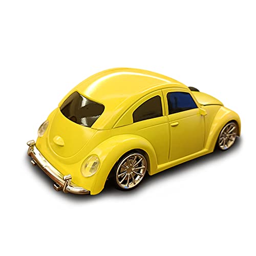 Wireless Mouse, Tdrtech Cool Sports Car Shaped Mouse 2.4Ghz Optical Gaming Mouse For Computer Pc Notebook Laptop   Yellow