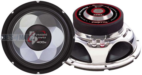 Pyramid 6'' Car Audio Speaker Subwoofer   300 Watt High Power Bass Surround Sound Stereo Subwoofer Speaker System W/ Molded P.P.
