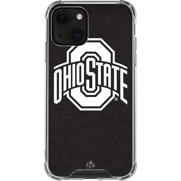 Skinit Clear Phone Case Compatible With Iphone 14 Plus   Officially Licensed Osu Ohio State Black Design