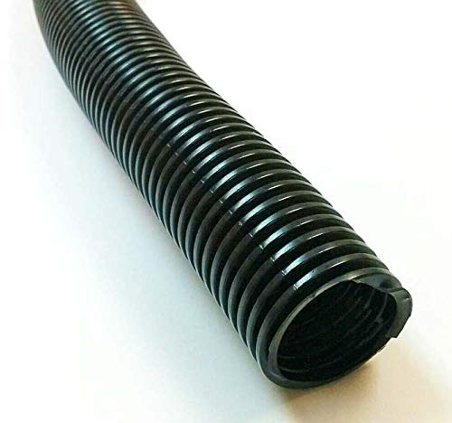 Electriduct 2.5 '' Split Wire Loom Tubing Polyethylene Corrugated Flexible Conduit (2.5 Inch Id)   Black   5 Feet