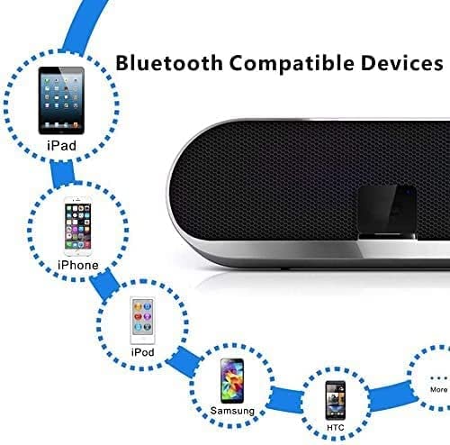 30 Pin Bluetooth Adapter, Butiao Wireless 30Pin Stereo Audio Adapter Bluetooth 5.0 Music Receiver For Bose Sounddock Ii 2 10 Lifestyle V35 135 Digital Music System Home Entertainment Speakers