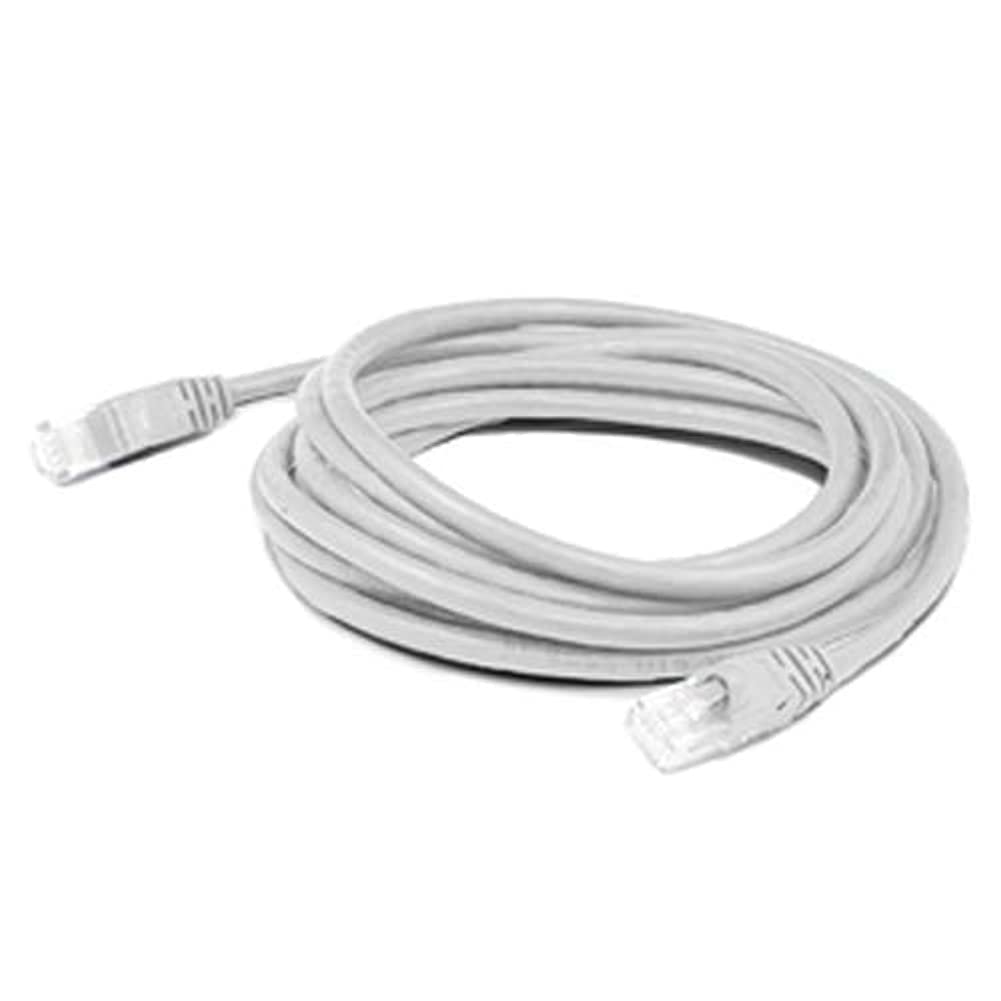 Addon 1Ft White Cat 6 Slim Pvc Ethernet Cable Snagless Clear-Claw Rj-45 M/M