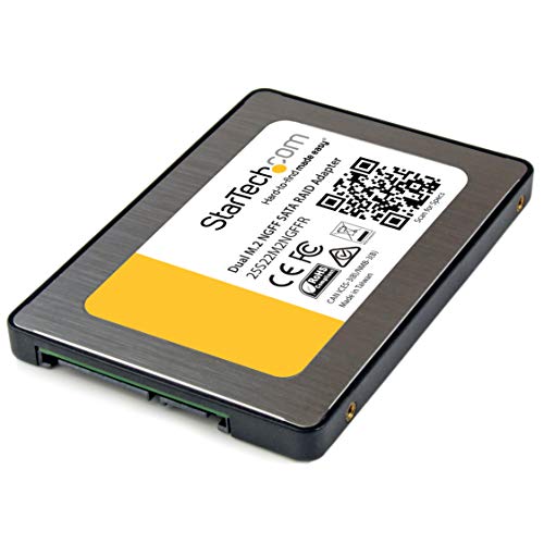 Startech.Com Dual M.2 Sata Adapter With Raid   2X M.2 Ssds To 2.5In Sata (6Gbps) Raid Adapter Converter With Trim Support (25S22