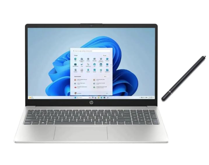 HP 15.6 inch Windows Touch Laptop |Intel Core i5-1334U| Intel Iris Xe Graphics |Webcam |Bluetooth|Silver| 8GB RAM | 512GB SSD |W